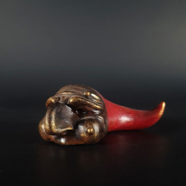 Corno piccolo con Maschera di Pulcinella C506