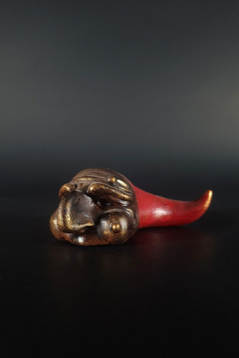 Corno piccolo con Maschera di Pulcinella C506