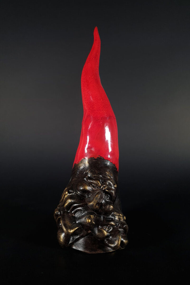 Horn with Masks C40030